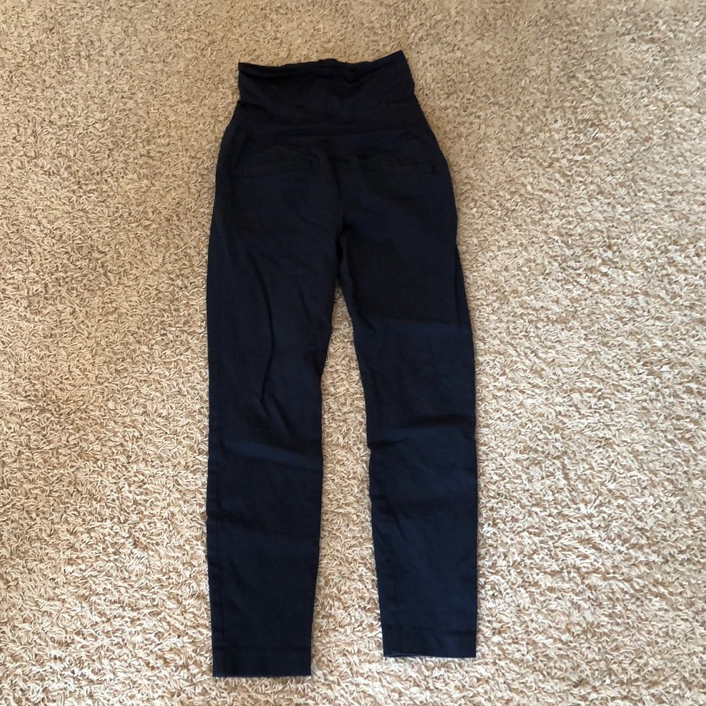 Gap Maternity Work Pants Skinny Ankle Navy 6L.